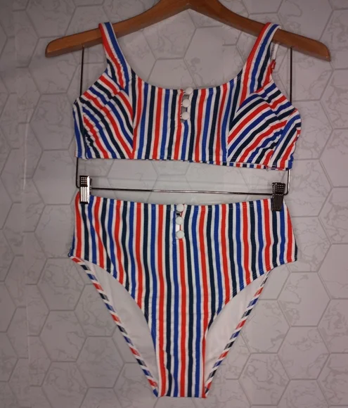 Xhilaration Juniors' Ribbed Bralette Bikini set - Picture 7 of 13